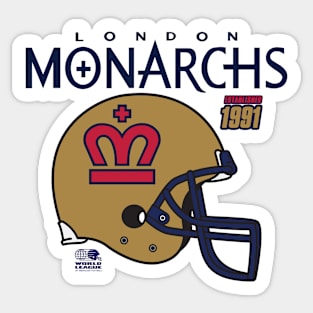 London Monarchs Helmet Sticker